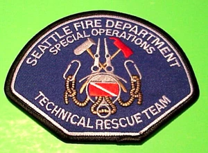 SEATTLE WASHINGTON SPECIAL OPERATIONS TECHNICAL RESCUE TEAM FIRE DEPT PATCH - Picture 1 of 1