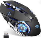 Q85 Rechargeable Wireless Gaming Mouse, 2.4G LED Optical Silent Wireless Compute