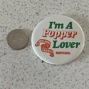Who-Song & Larry's Cantina Restaurant Popper Lover Pinback Button #47934 - Picture 1 of 2