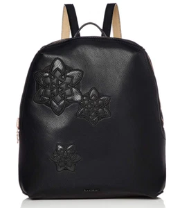 DESIGUAL Black and Beige 2 in 1 Reversible Backpack - New - Picture 1 of 7
