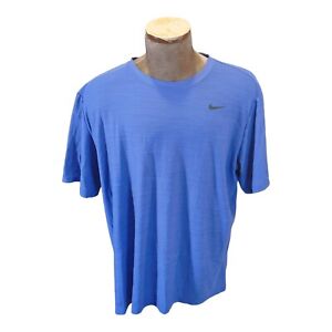 Nike Mens Shirt XXLT RlBlue Dri Fit Swoosh The Nike Tee Short Sleeve Gym