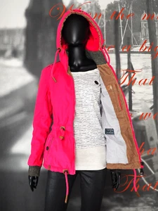 NAKETANO Damen Full Zip High Neck gefütterte Kapuzenjacke Gr. Medium - Bild 1 von 24