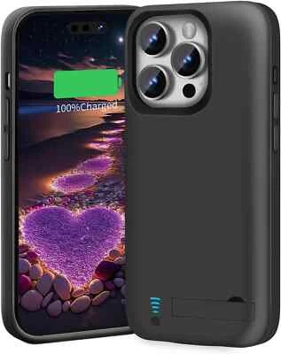 foriPhone 15 Pro Max Battery Charger Case Charging Cover Power bank Battery Pack - Image 1 of 4