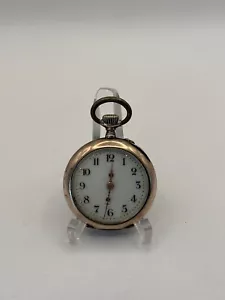 Feine Damentaschenuhr Handaufzug aus 0,800er Silber mit schönen Zeigern - Bild 1 von 7