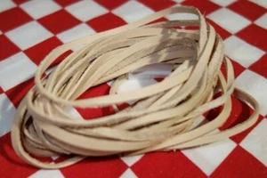 Vegetable Tanned Leather Lace, 1/8" or 3mm Wide and 1/16" Thick, Select Length. - Picture 1 of 4