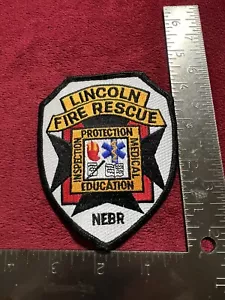 Parche de insignia obsoleto del Departamento de Bomberos de Lincoln, NE. - Imagen 1 de 2