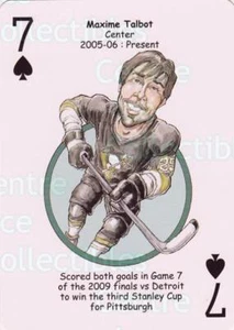 2010 Pittsburgh Penguins Heroes Playing Card #7 Maxime Talbot - Picture 1 of 1