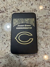 Authentic Images Walter Payton NFL Commemorative Card 24k And Case Limited