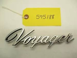 1990's Plymouth Voyage Script Emblem Badge - Picture 1 of 9