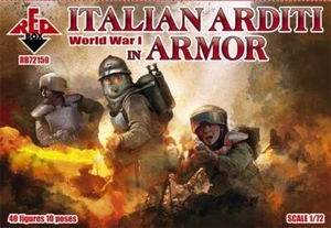 REDBOX 1:72 RB72150 WWI ITALIAN ARDITI IN ARMOR (TAN) 40 FIGURES/10 POSES - Picture 1 of 2