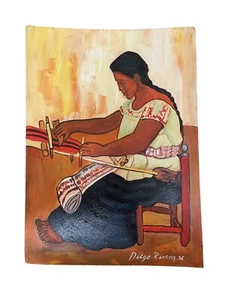 DIEGO RIVERA Original Pastel on Paper Technique, Signed . Social Realism - Picture 1 of 2