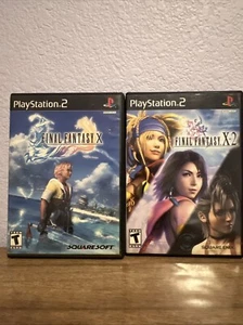 Final Fantasy X And Final Fantasy X-2 Sony PlayStation 2 PS2 Game Lot No Manuals - Picture 1 of 8