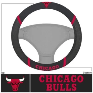 Chicago Bulls NBA Embroidered Steering Wheel Cover - Picture 1 of 3