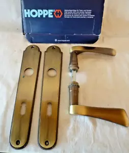 Hoppe Tür Garnitur Bad-/WC Garnitur Messing poliert Türdicke 37-42 mm Wien - Bild 1 von 3