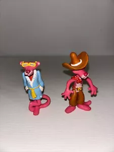 VINTAGE 1989 U.A. PICTURES PINK PANTHER IN ROBE PVC FIGURE Cake Topper Cowboy - Picture 1 of 2