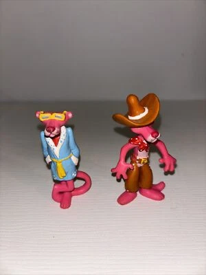 VINTAGE 1989 U.A. PICTURES PINK PANTHER IN ROBE PVC FIGURE Cake Topper Cowboy - Image 1 of 2
