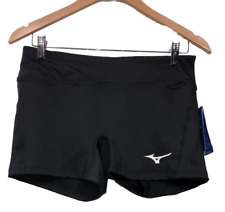 Mizuno Women's Elevated 4" Inseam Volleyball Short Black Large Low Rise Fitted