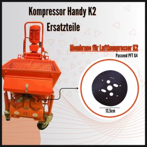 Membrana para compresor de aire Ø 13,5 cm adecuada máquina de limpieza PFT G4 compresor K2 - Imagen 1 de 3