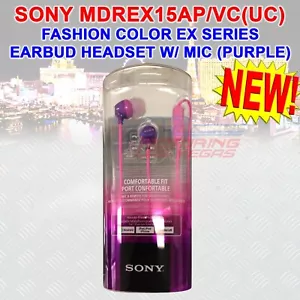 AURICULAR ESTÉREO SONY MDREX15AP/VC(UC) AURICULAR DINÁMICO LIGERO PÚRPURA - Imagen 1 de 2