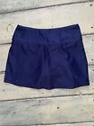Bolle Womens Back Pleated Tennis Skirt Skort shorts Navy Blue Size Small EUC
