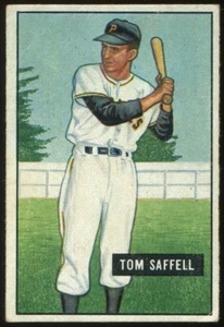 1951 Bowman #130 Tom Saffell Pittsburgh Pirates - Rookie Card - Picture 1 of 2