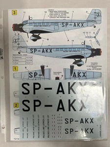 NEU Techmod 72114 Junkers Ju-52/3m Fluggesellschaft Passagier Modellflugzeug Aufkleber (LJ3) - Bild 1 von 4