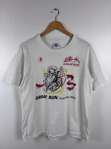 T-shirt bianca vintage 1990 Diet Coke ottima corsa vista concorrente taglia L - Foto 1 di 9