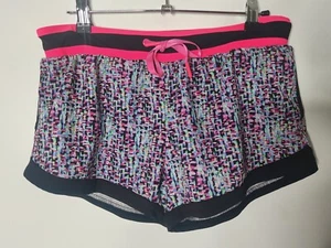 FABLETICS Riho Shorts Size Small 8-10 Multicoloured Zip Pocket Tie Elastic Waist - Imagen 1 de 8