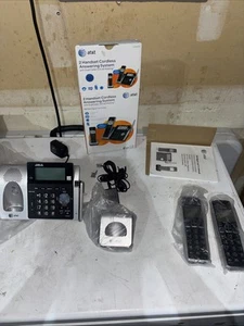 AT&T CL83213 Dual Handsets Single Line Cordless Phone Preowned - Zdjęcie 1 z 11