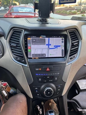 Android 15 Carplay Car Stereo Radio GPS Navi For Hyundai Santa Fe IX45 2013-2018 - Imagem 1 de 4