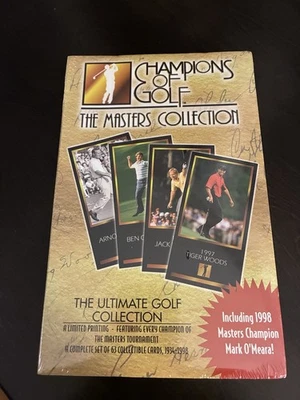 TIGER WOODS 1997-98 GRAND SLAM VENTURES CHAMPIONS OF GOLF SEALED SET !! - image 1 of 4