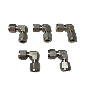 Lot of 5 Swagelok 3/8” Stainless Steel Elbow Tube Fittings – New No Box - Picture 1 of 2