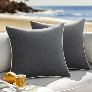 2 Pezzi Cuscini Da Esterno Resistenti Alle Intemperie Cuscini per Divano Decorat - Foto 1 di 12