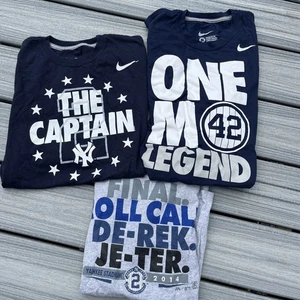 3 Camisetas Derek Jeter El Capitán, ONE M, Final 2014 New York Yankees - Todas Medianas - Imagen 1 de 18