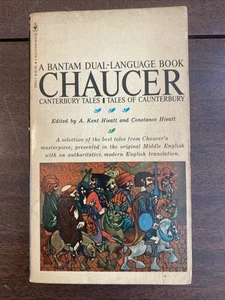Canterbury Tales A Bantam Dual-Language Book by Chaucer, 16th printing 1978 PB - Picture 1 of 10