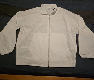 $100... Chaqueta tejida Adidas ZNE Mahommes talla XL blanca. JY3803. Foto 1 de 4