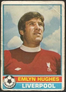 Topps 1977 Footballers #125 - Liverpool & England - Emlyn Hughes - Bild 1 von 2