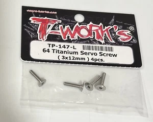 T-Work's TP-147 64 Vite servo in titanio a gradini (3x12 mm) 4 pezzi. - Foto 1 di 3