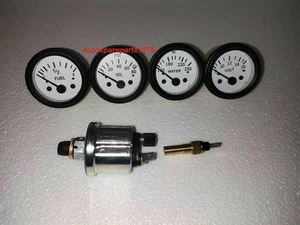 Electrical 52mm Oil Pressure + Temp + Volt + Fuel with 2 Sensors units WFBB - Picture 1 of 4