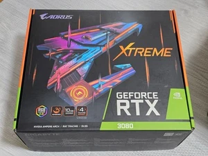 GIGABYTE AORUS RTX 3080 XTREME WATERFORCE WB 10GB Water-Cooled GPU Used - Afbeelding 1 van 9