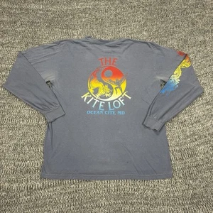 The Kite Loft Shirt Mens Large Blue Garment Dye Ying Yang Dragon Ocean City MD - Picture 1 of 10