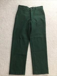 Johnson Woolen Mills Mens VTG Wool Pants Green Hunting Heavyweight 35x33 USA EUC - Picture 1 of 10