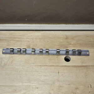 Snap On Socket Rail Organizer Holder 10.25" Length A 269 with 10 Clips - Picture 1 of 3