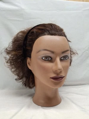 MARIANNA Cosmetology Style Training Head DRK BROWN Hair Mannequin MISS Michelle - Image 1 of 4