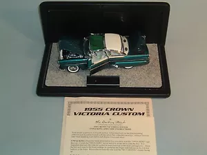 Ford Crown Victoria 1955 personalizado turquesa Danbury como nuevo 1:254 diecast y exhibición - Imagen 1 de 10