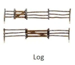 N Log Fence (8pcs) - Picture 1 of 1
