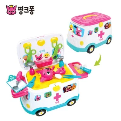 Pinkfong 119 ambulance hospital play talking stethoscope - Image 1 of 4