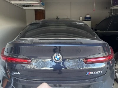 Carbon Fiber Trunk Wing Spoiler For BMW X4 G02/X4M F98 2019-2025 30i M40i - Image 1 of 2