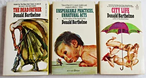 Donald Barthelme vintage Pocket Books 1st edition lot 1976 Dead Father City Life - Imagen 1 de 13