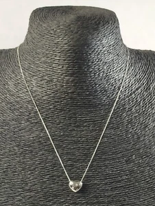 Diamonique 925 Sterling Silber Herz Anhänger mit funkelnden CZ Einsatz Edelsteinen - Bild 1 von 3